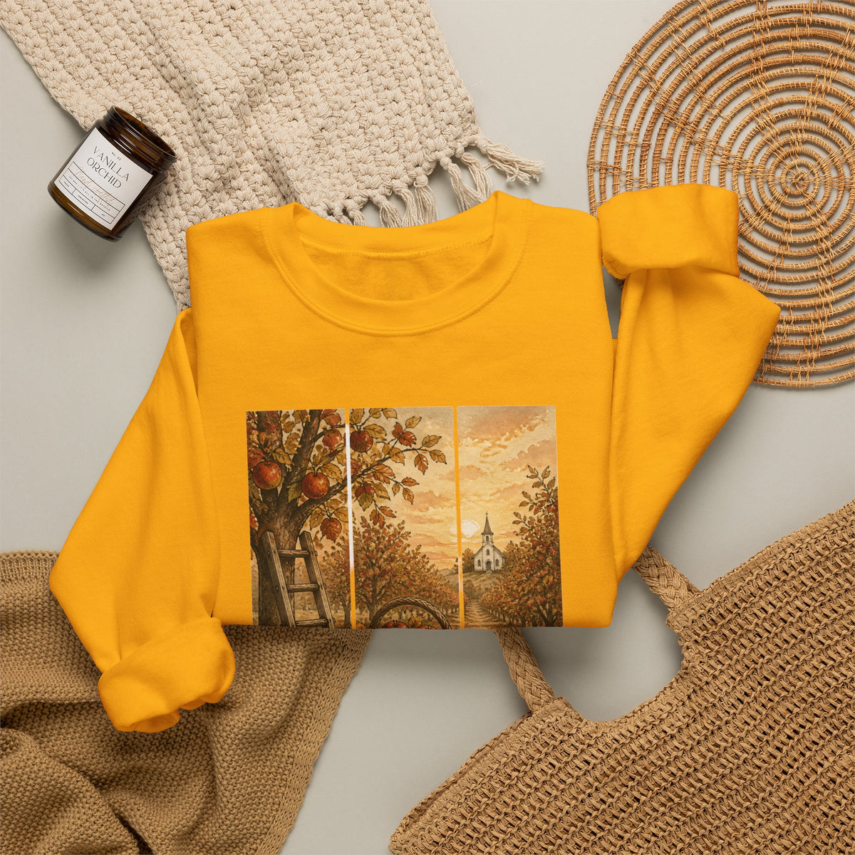 He Is Good Crewneck Sweatshirt | Christian Autumn, Fall Leaves
