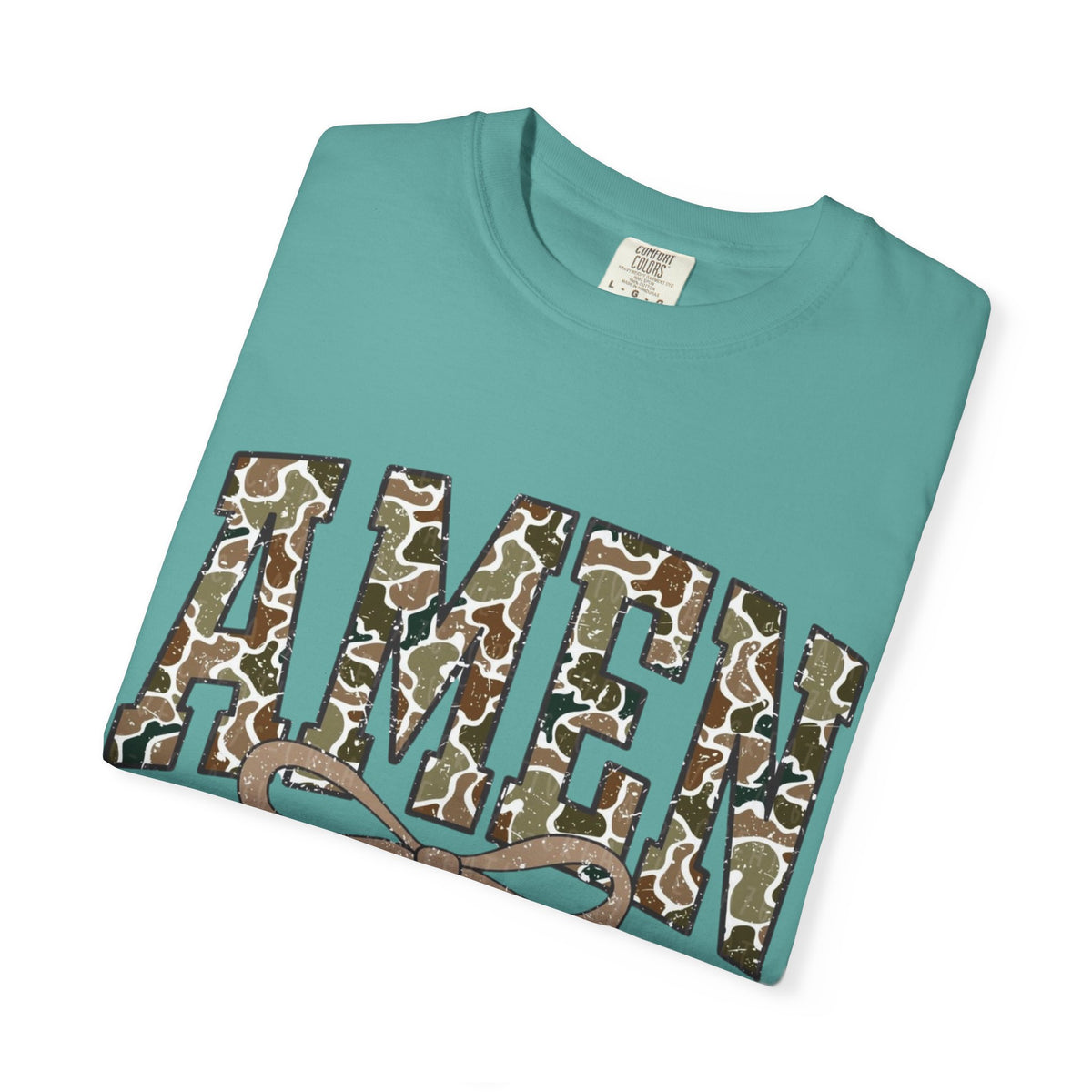 Amen Camo Graphic T-shirt — Faith-Inspired Casual Tee